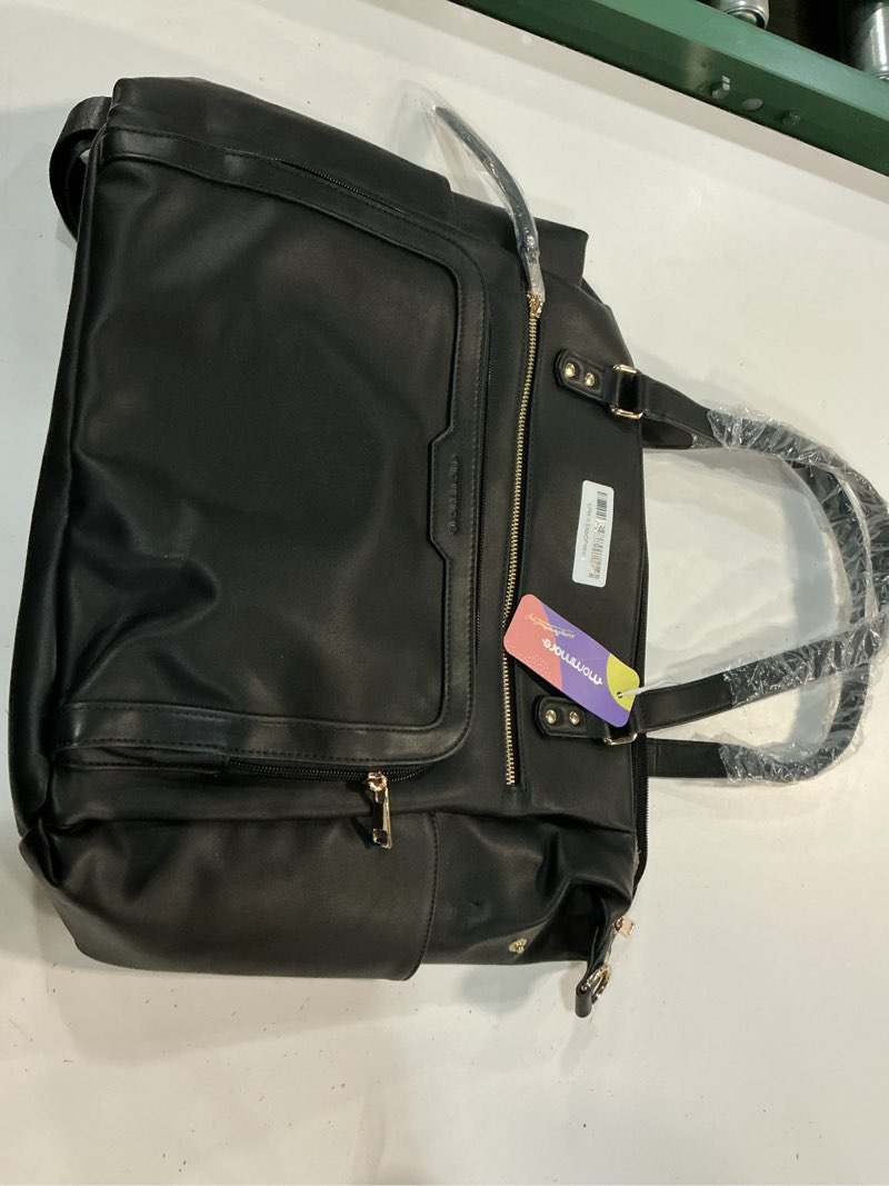 Condition photo showing Good Condition for mommore convertible diaper bag, converts into diaper backpack crossbody bag, pu leather tote with waterproof changing pad black