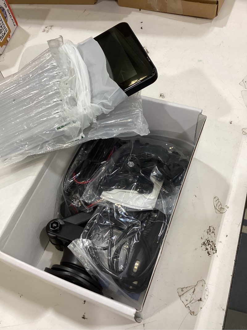 Condition photo showing Good Condition for portable wireless with apple carplay and android auto screen for car, 7" hd touch screen car stereo with mirror link, bluetooth 5.2, backup camera, aux,fm transmitter for all vehicle