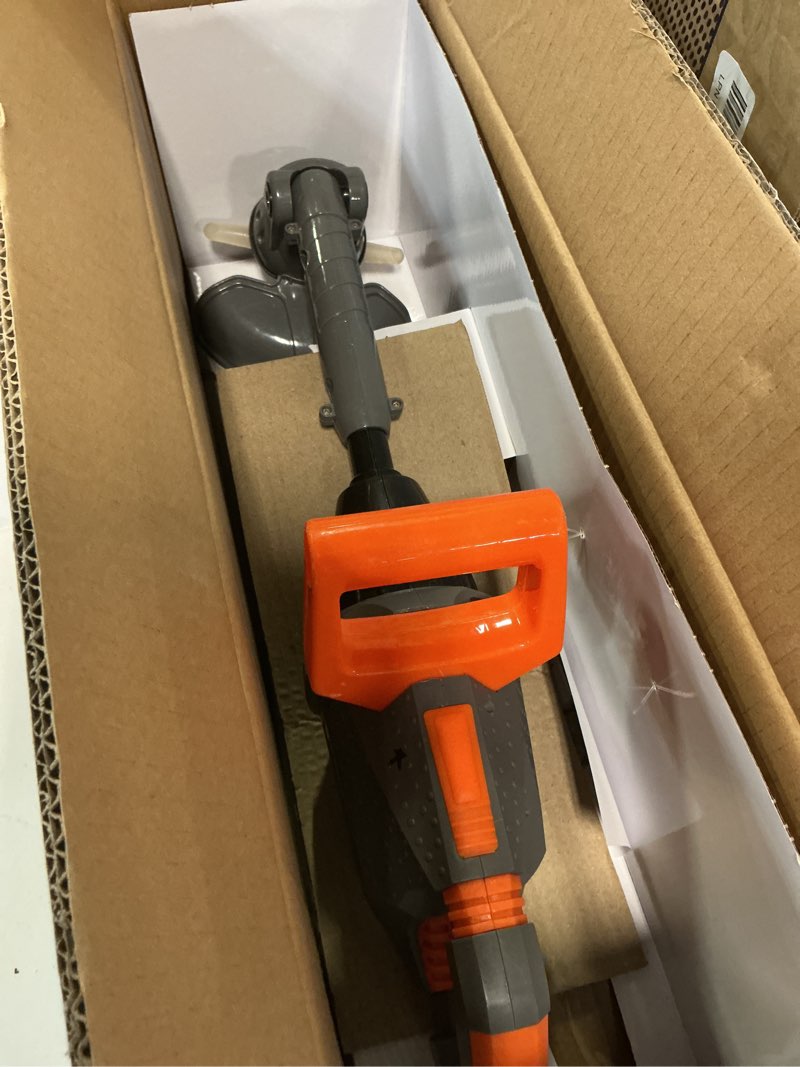 Condition photo showing Good Condition for sunny days entertainment maxx action power tools weed trimmer, construction toy tool with lights and sounds, pretend play toy for kids, educational gift toddler tool and gardening set