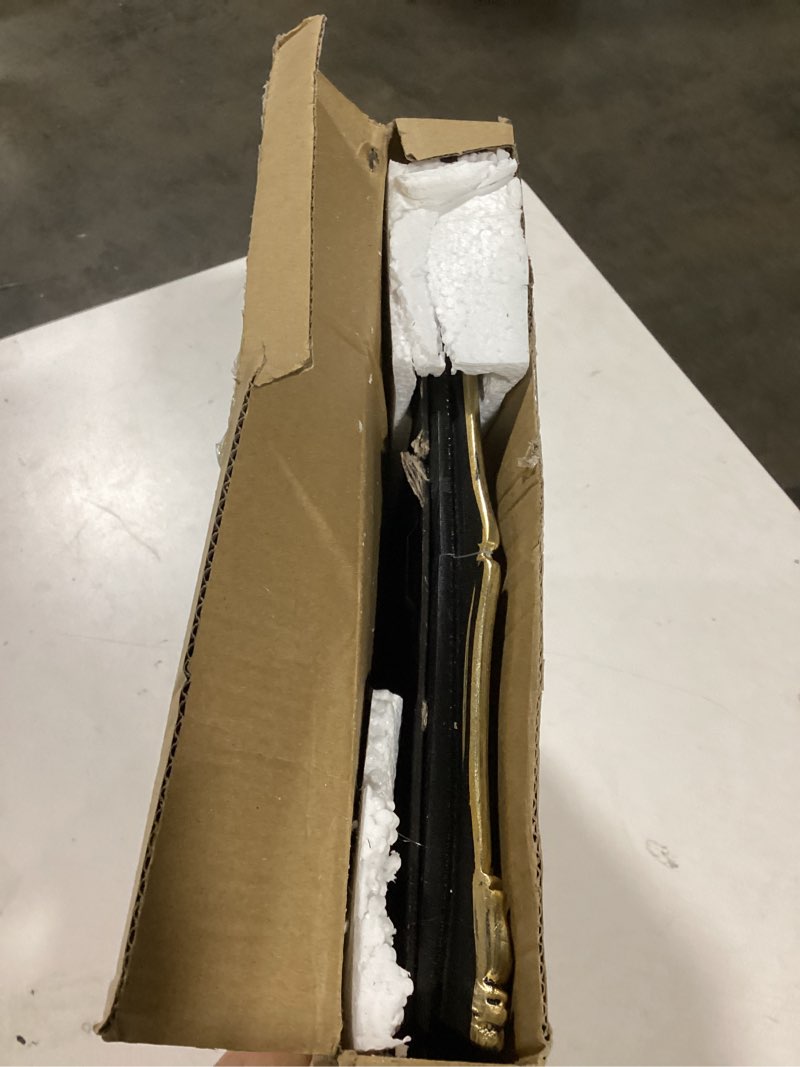 Condition photo showing As Is for Black 8x10 Vintage Picture Frame - Elegant Gold Ornate Antique Fancy Picture Frames with Glass Front, Tabletop & Wall Display