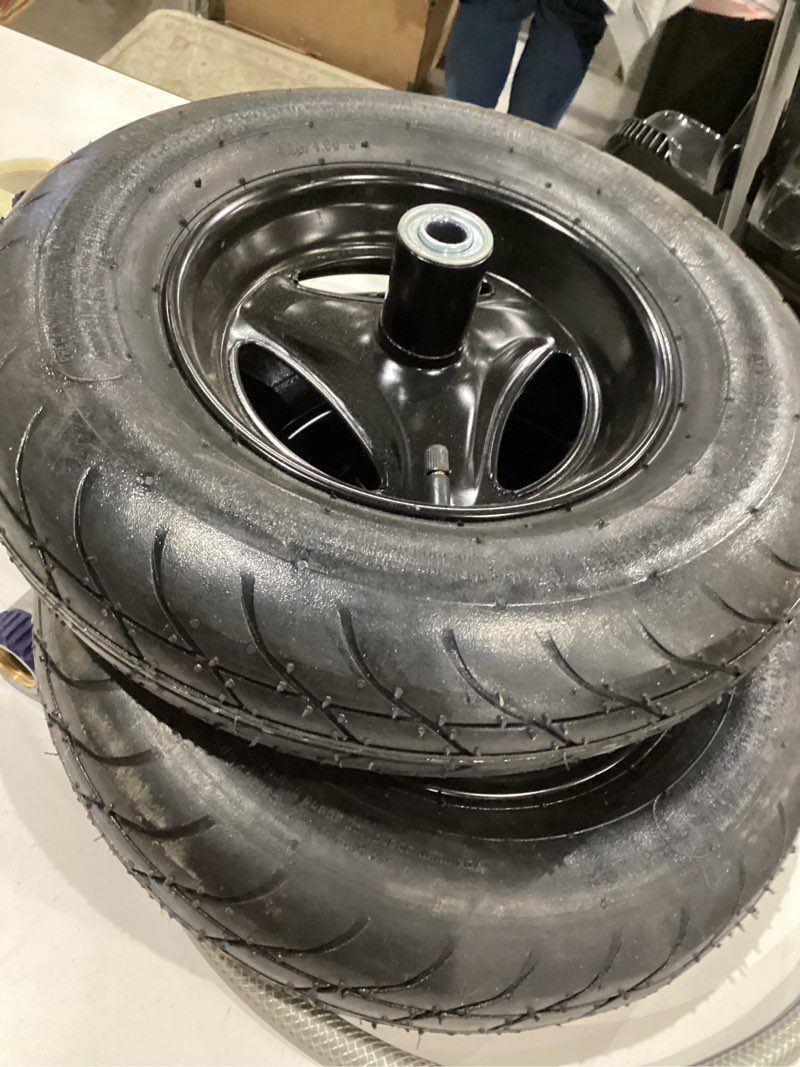 Condition photo showing As Is for truper wheelbarrow tire