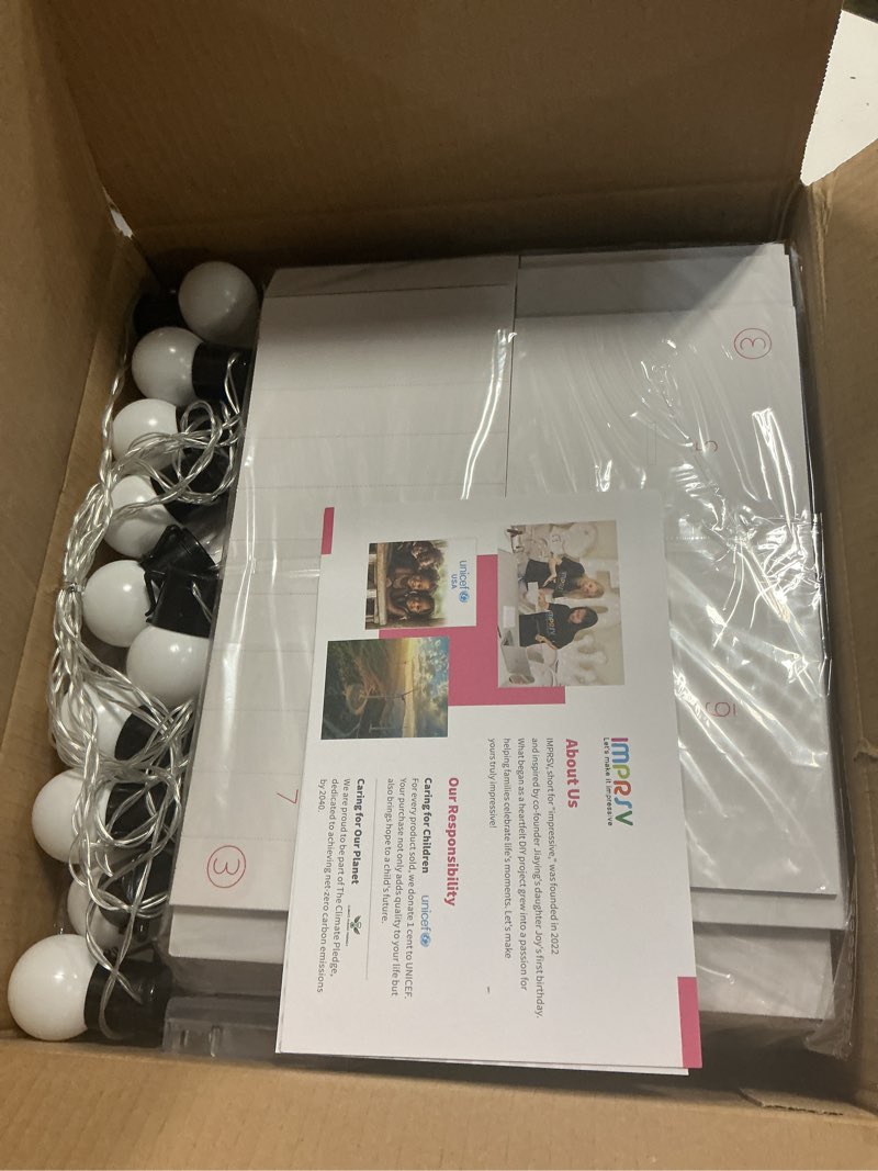 Condition photo showing Good Condition for imprsv 4FT Marquee Numbers 30 Light up Number 30th Birthday Decorations Large Mosaic Numbers for Balloons Birthday Decor Big Number Balloon Frame Anniversary Decors