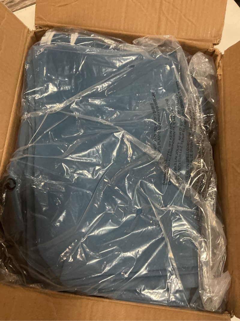 Condition photo showing Good Condition for 14pcs outdoor cushion covers replacement splashproof uv-resistant inelastic covers with zippers,25.6x25.6x4inch patio cushion, for 7 pcs outdoor patio furniture sets (dark blue, 25.6 x 25.6 x 4 inch)