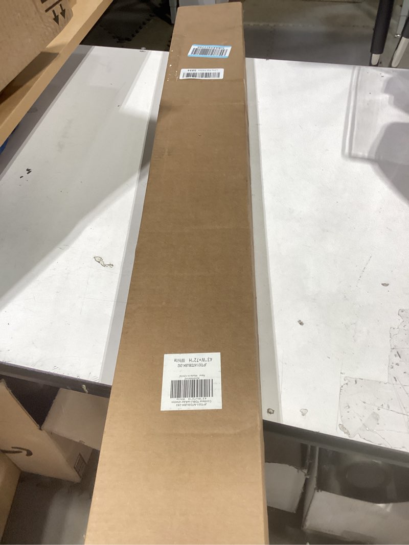 Condition photo showing Good Condition for lazblinds no tools no drill cordless cellular shades, top down bottom up (tdbu) honeycomb shades for home, blackout light blocking thermal insulation blinds for windows, 43" w x 72" h, white blackout - white 43" w × 72" h