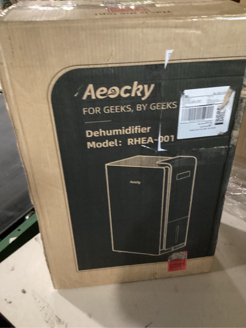 Condition photo showing New/Like New for 3500 sq.ft compressor dehumidifier,aeocky max 50 pint/d drain hose dehumidifier for basement,home,bedroom,bathroom,intelligent humidistat,quiet ivory
