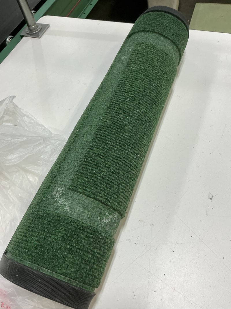 Condition photo showing As Is for BEQHAUSE Indoor Door Mat 32" x 48", Dirt Trapper Door Mats Non-Slip Entryway Rugs Washable, Resist Dirt Absorbent Welcome Mat, Low Profile Floor Mats for Front Back Door and Entryway, Green Green 32" x 48" (Rectangular)