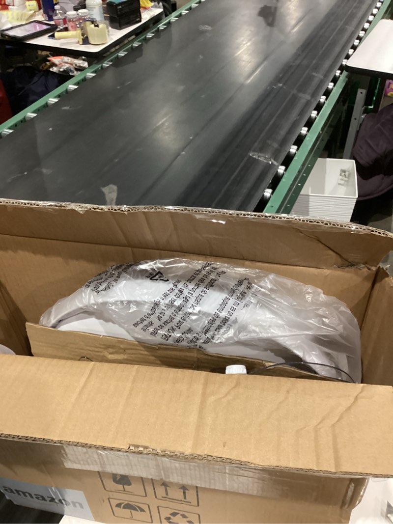 Condition photo showing Good Condition for Amazon Basics 16" DC Motor Standing Floor Fan, 12 Speed with Remote, 3 Breeze Modes, Dual-Layered Blades (10 Blades), Timer, Energy Efficiency and Quiet DC Motor (28W), White 12-Speed, DC Motor