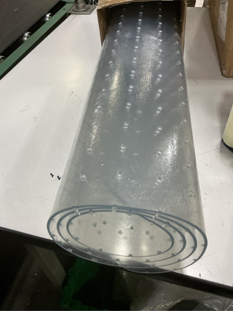 Condition photo showing Good Condition for kuyal desk chair mat for carpet, 30'' x 48'' rectangle transparent mats for chairs good for desks, office and home, easy glide, protects floors for low and no pile carpeted floors 30"x48" for carpet