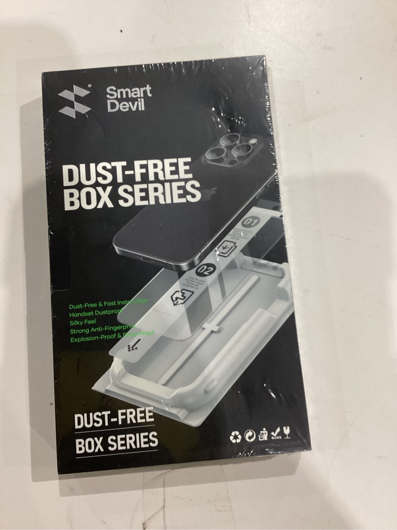 Condition photo showing New/Like New for SMARTDEVIL 3 Pack Screen Protector for iPhone 15 Plus (6.7 Inch) Tempered Glass, HD Clear Film, Easy Installation, Dust-Free Box iPhone 15 Plus Clear