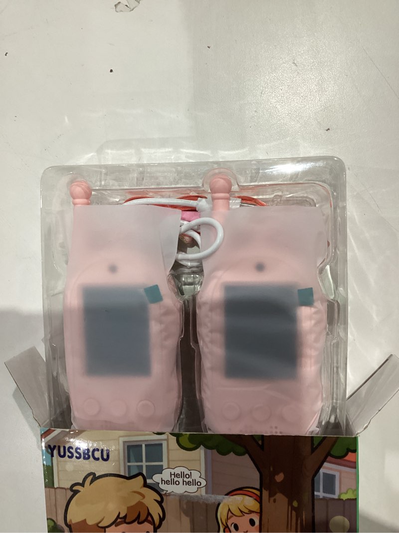 upgraded video walkie talkies for kids, 2 pack rechargeable voice/video call kids walkies talkies, t