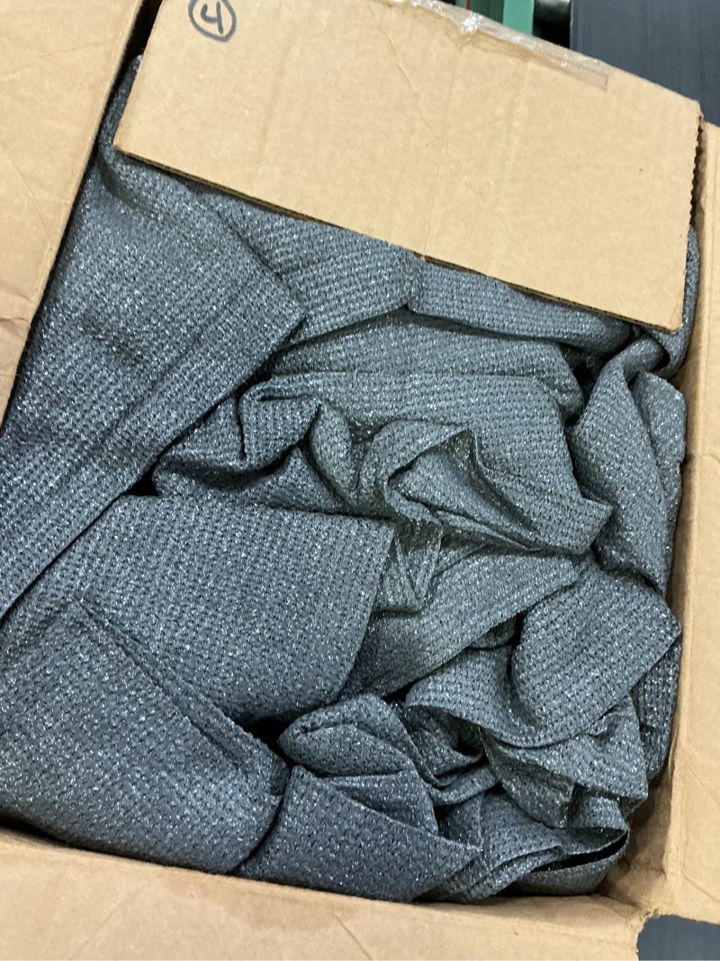 Condition photo showing As Is for coolboys 16'x 20' sun shade sail dark grey rectangle uv block outdoor shade canopy sunshade for patio lawn garden carport backyard deck pergola 16'x20' dark grey
