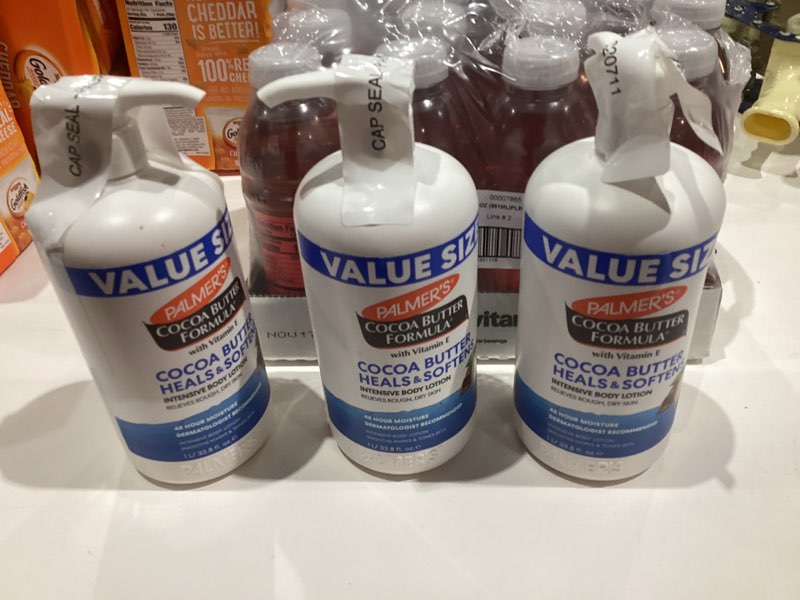 Condition photo showing New/Like New for Palmer's Cocoa Butter Formula Daily Skin Therapy Body Lotion, 33.8 Oz Pump Bottle, Intensive Moisturizer for Dry and Eczema-Prone Skin, Enriched with Vitamin E, Helps Provide 48-Hour Deep Hydration