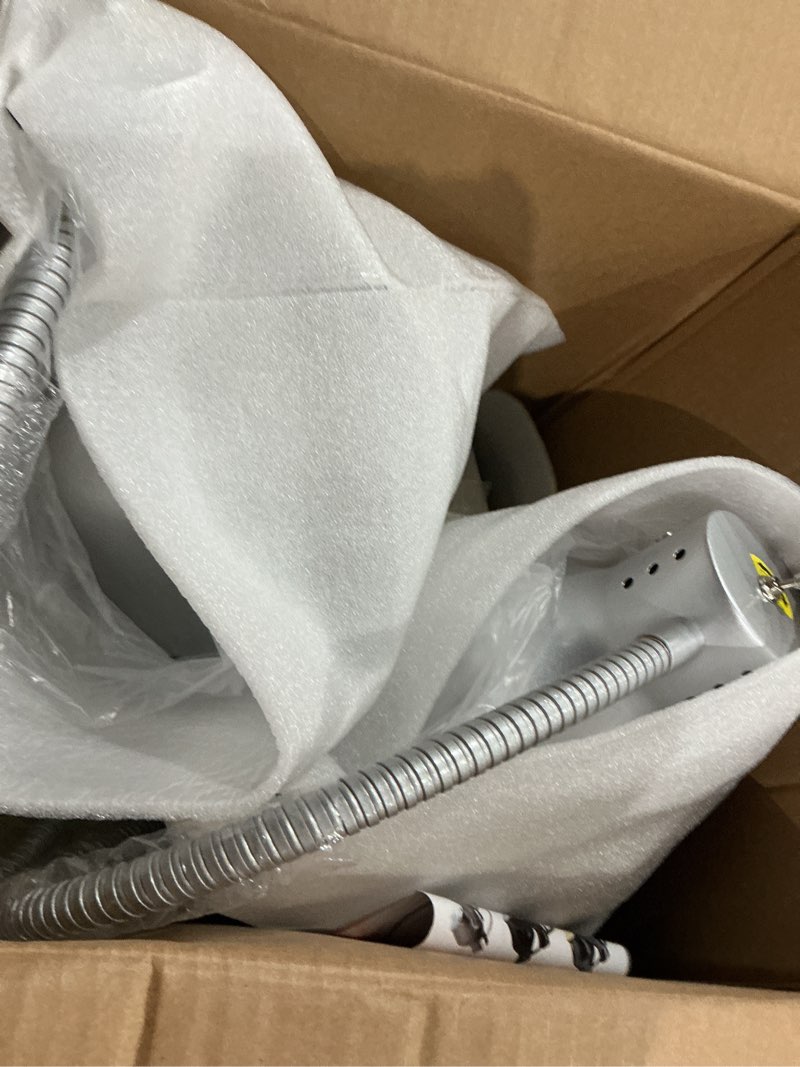 Condition photo showing Good Condition for food heat lamp: [rapid-heating bulbs included] [steady heating] commercial food warmer lamp, electric heat lamp for food catering food warming lamp for buffet parties (painted silver, 32" (2-head)) painted silver 32" (2-head)