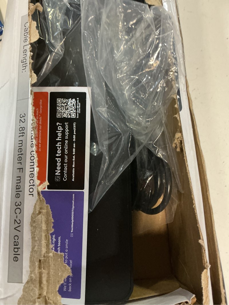 Condition photo showing Good Condition for 2025 digital hd tv antenna outdoor, 1600+ miles long ranges, directional 360 degree rotation,outdoor tv antenna for smart tv,support 2 tvs-8k 4k 1080p all smart/old tvs vhf uhf-35ft hdtv cable