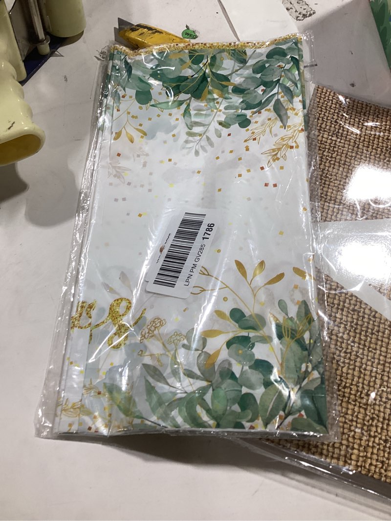 Condition photo showing New/Like New for 3pcs god bless baptism tablecloth first communion holy tablecloth decorations mi bautizo christening table cover disposable tablecloths for boys girls newborn baby shower party supplies 54 x 108 inch