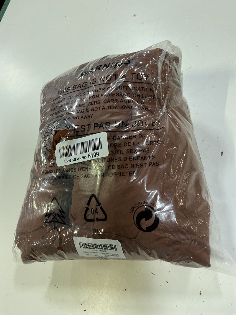 Condition photo showing Good Condition for 1 pack brown spandex tableclothes for 8 foot rectangle tables, wrinkle free 8ft fitted table cover stretch table cloth desk skirt for weddings baby shower birthday party banquet decorations brown 96" x 30" (8ft-1 pack)