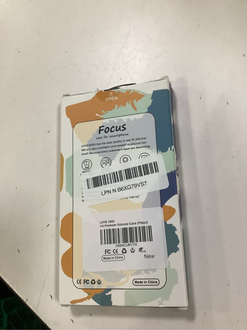 Condition photo showing New/Like New for LOVE 3000 Designed for iPhone 16 Case, Premium Silicone with [Soft Anti-Scratch Microfiber Lining] Shockproof Protective Phone Case for Men Women Girls 6.1", Pitaya Pitaya iPhone 16 6.1inch