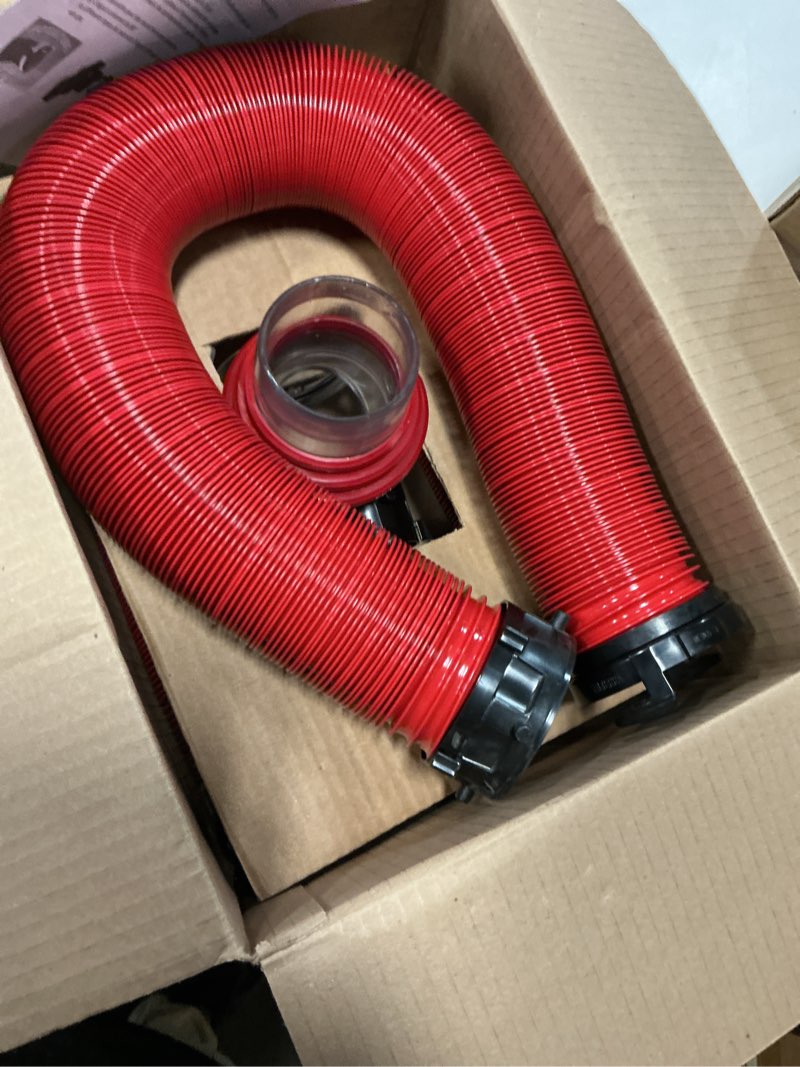 Condition photo showing Good Condition for valterra ez coupler 20-foot rv sewer hose kit for rv camper, includes 2 attachable 10-foot hoses with rotating fittings and 90 degree clearview sewer adapter 20 ft kit