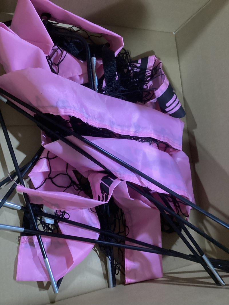 Condition photo showing As Is for Franklin Sports Blackhawk Backyard Soccer Goal - Portable Pop Up Soccer Nets - Youth + Adult Folding Indoor + Outdoor Goals - Multiple Sizes + Colors - Perfect for Games + Practice