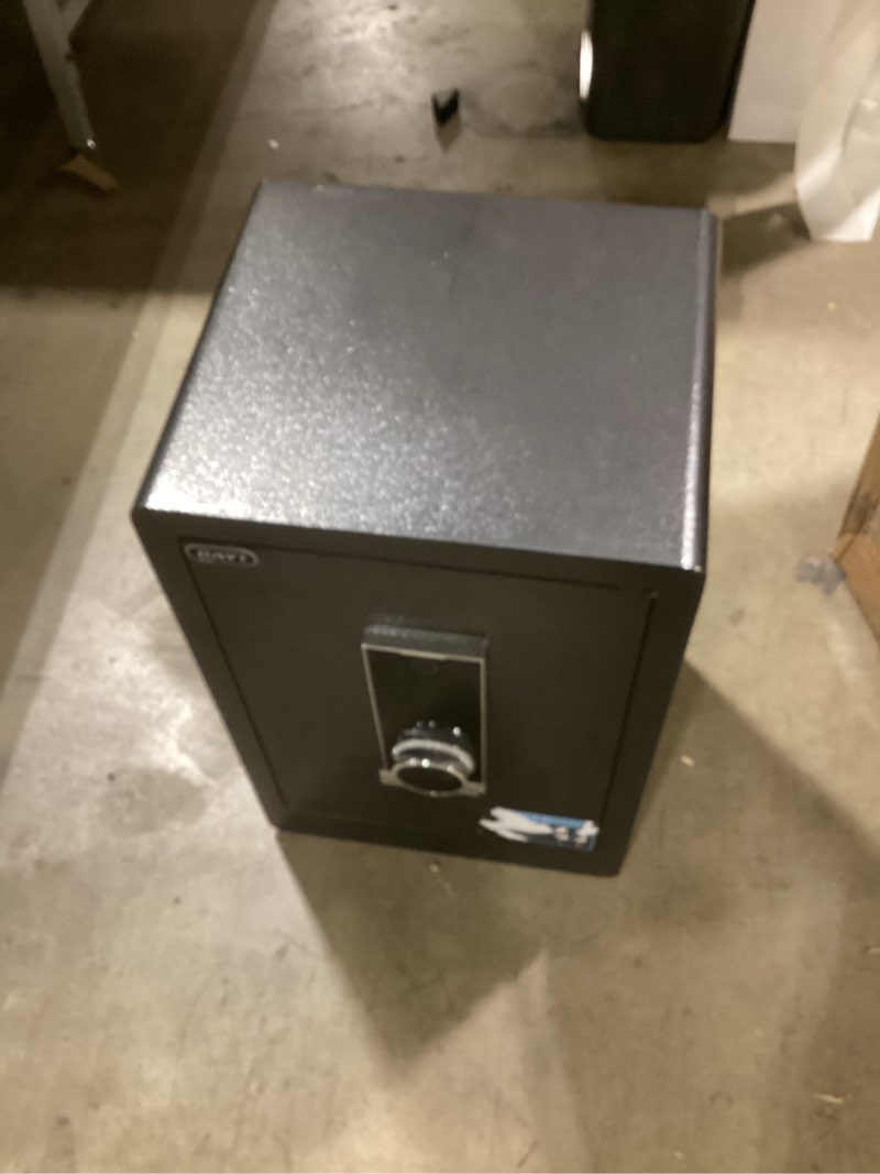 Condition photo showing Good Condition for DAYI Biometric Fingerprint Safe Box, 3.0 Cubic Feet Home Safes with Fireproof Bag, Digital Touchpad Security Safe for Money Cash Documents, Dual Alarm System - DF-60 Pro
