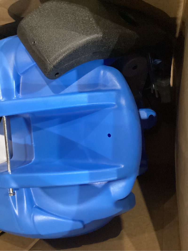 Condition photo showing Good Condition for step2 whisper ride ii buggy kids push car, ride on toy, stroller substitute, includes seat belt & horn, made of durable plastic, max weight 50 lbs., for toddlers 1.5-4 years old, blue blue large