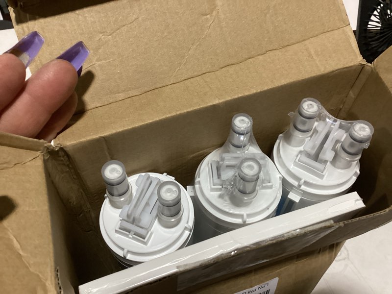 Condition photo showing As Is for haprait hp005 replacement for ultrawf & paultra pure air ultra, compatible with pure source ultra, kenmore 9999, 469999, 46-9999, 3 pcs 3 water filter+air filter