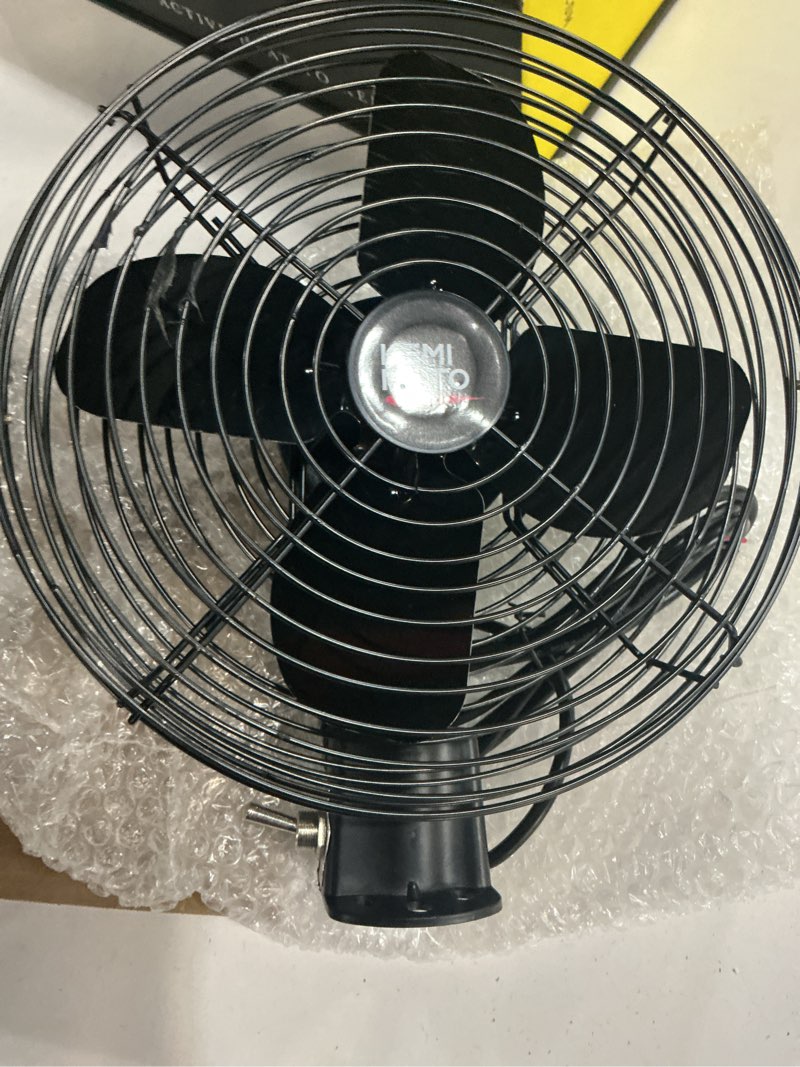 Condition photo showing New/Like New for kemimoto 12v cooling fan, 8" blade, 2-speed, for utv/car/truck/rv/bus/van | under 50db quiet, drill or tube mount (1.57"-2.48") compatible with polaris rzr can-am x3 maverick pionner defender ranger