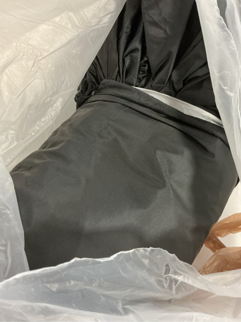 Condition photo showing As Is for waterproof golf cart cover, heavy duty marine grade fabric, universal fits for most brand 2/2+2/4+2 passengers yamaha, honda, club car, ezgo golf cart 420d black fit for 2+2/4 passenger cart