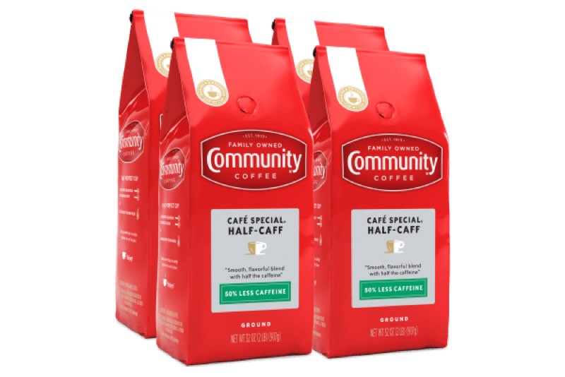 32 oz. Ground Half-Caff Coffee (BB: 09/03/2025 Pack of 4)
