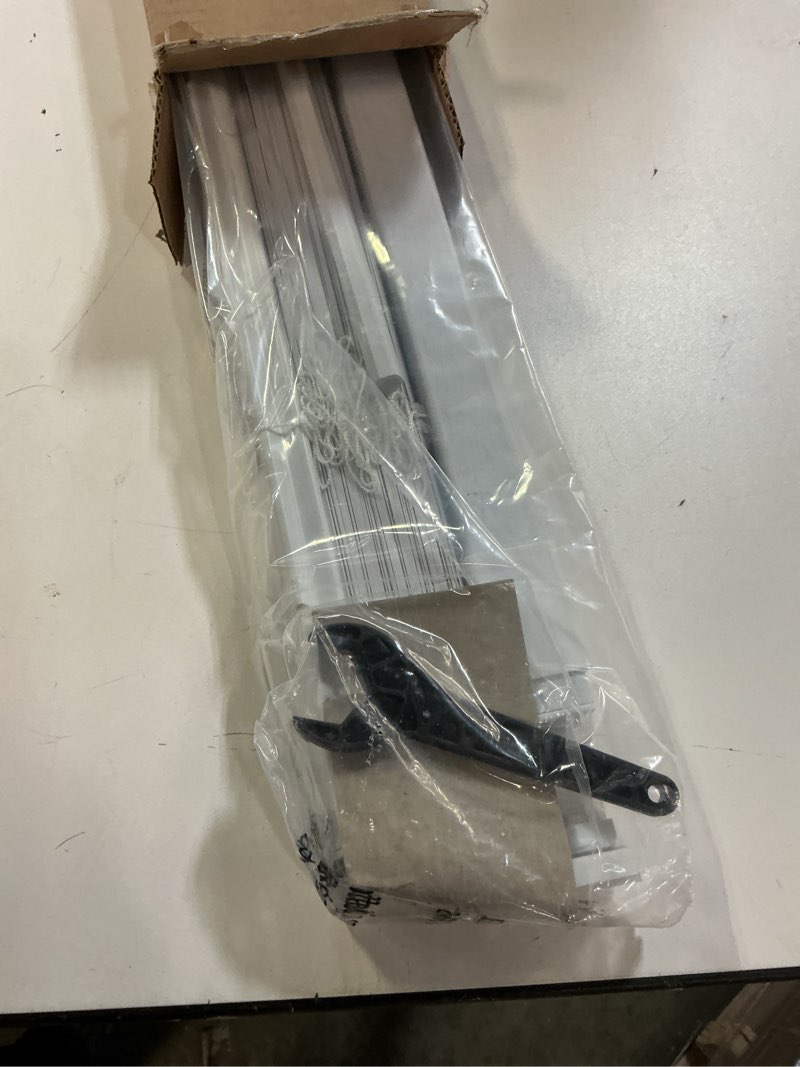 Condition photo showing Good Condition for lazblinds no tools no drill 1" vinyl mini blinds, cordless blinds for windows, light filtering horizontal window blinds & shades, 30 1/2" w x 64" h, white cordless-white 30 1/2" w x 64" h