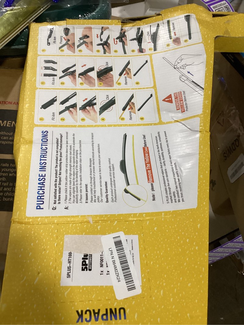 Condition photo showing Good Condition for 28"+20" windshield wiper blades replacement for toyota sienna 2020 2019 2018 2017 2016 2015 2014 2013 2012 2011,premium all-season automotive replacement windshield wiper blades for my car 28"+20"(fit u & j hook) fit for toyota sienna 2020-2011