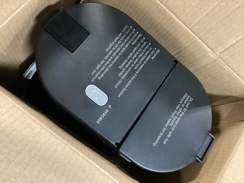 Condition photo showing New/Like New for horavie small single serve coffee maker for k cup and grounds, fast brew one cup coffee machine with one button, 6 to 12 oz. brew sizes, perfect for home and travel, black black 9.45 inches
