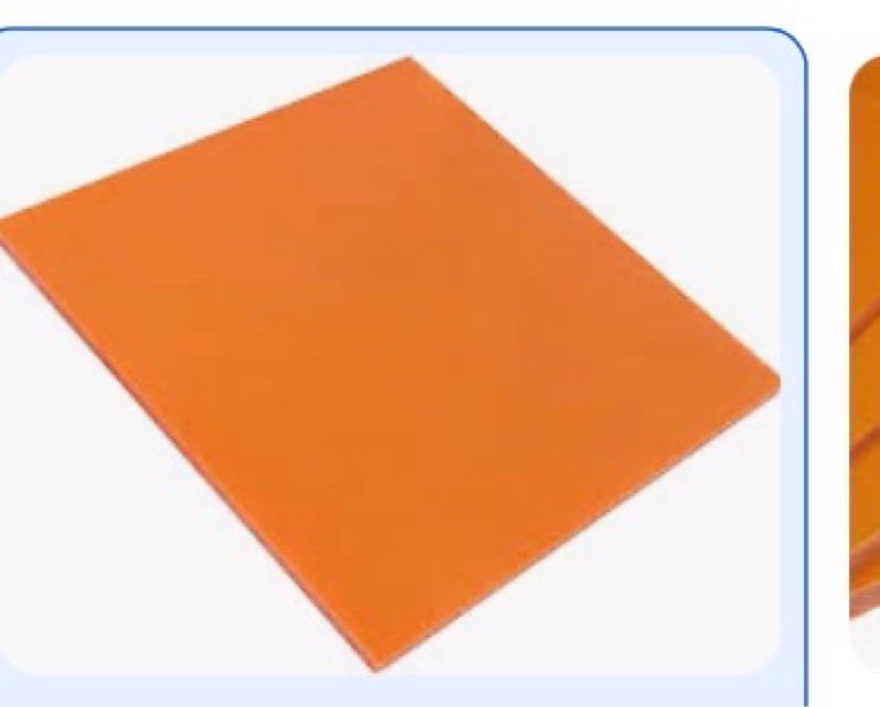 *  ptsz40/18tt000b1./ 300x300x1mm Phenolic Pla... Orange Red