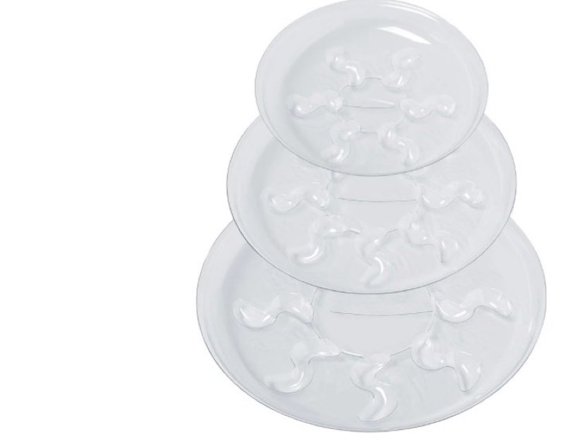 Idyllize 15 Pack Assorted Sizes 6 8 10 Inch Clear Thick Plastic Heavy Duty Sturdy Plant Saucer Drip Trays for pots, 5 Pieces of Each Size (Assorted Sizes 6'', 8'', 10'')