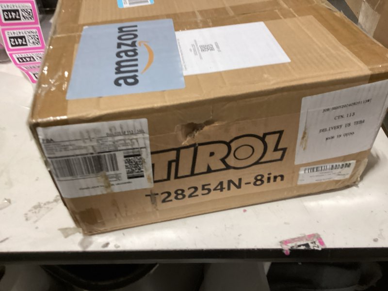 Condition photo showing New/Like New for tirol adjustable trailer hitch - fits 2'' receiver, 8 inch drop/rise drop hitch, 2'' & 2-5/16'' ball hitches, dual balls 25000 lbs capacity - tow hitch for heavy duty truck with hitch tight