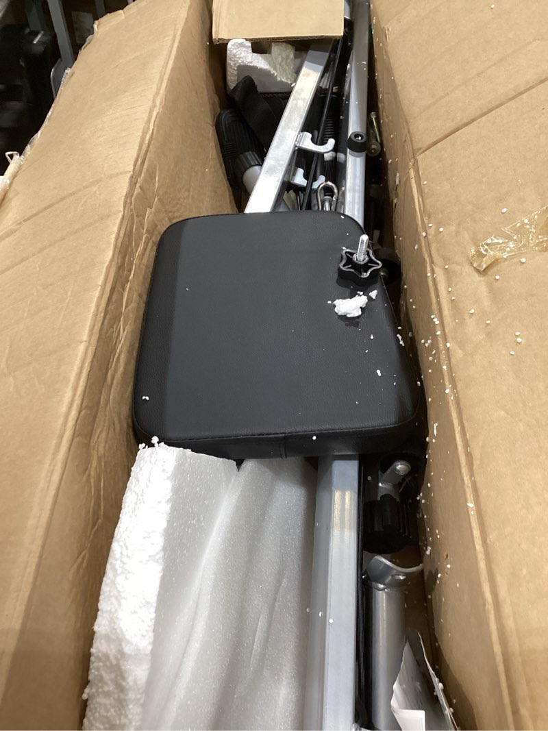 Condition photo showing As Is for Compact Rowing Machine for Home Use, Magnetic Resistance Foldable Rower for Full Body Workout, Space Saving Design with LCD Display matt