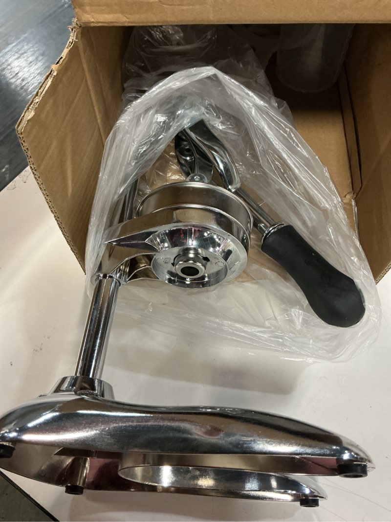 Condition photo showing As Is for Manual Juicer, Commercial Hand Press, Stainless Steel Orange Juicer Squeezer for Citrus Lemon Pomegr