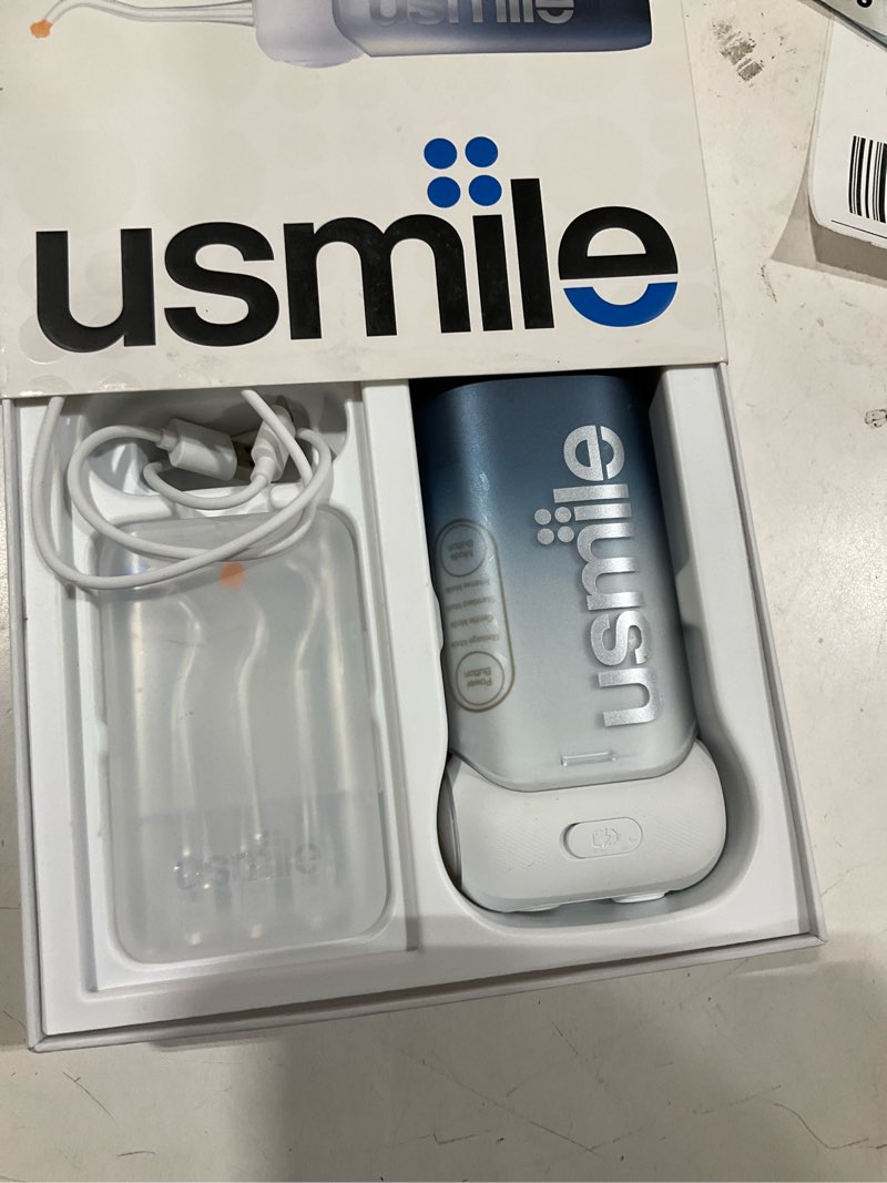 Condition photo showing Good Condition for usmile c10 portable water flosser – travel-friendly, 95-day battery, 4 modes, 360° nozzle, 180ml tank, ipx7 waterproof, dentist-recommended for braces, implants & sensitive gums (inkstone black)