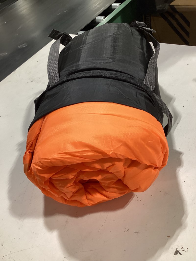 Condition photo showing Good Condition for pteromy sleeping bags for adults, lightweight and machine washable, water resistant backpacking camping sleeping bag for warm cold weather, camping essentials for hiking travel 50°f~80°f / 3 season orange