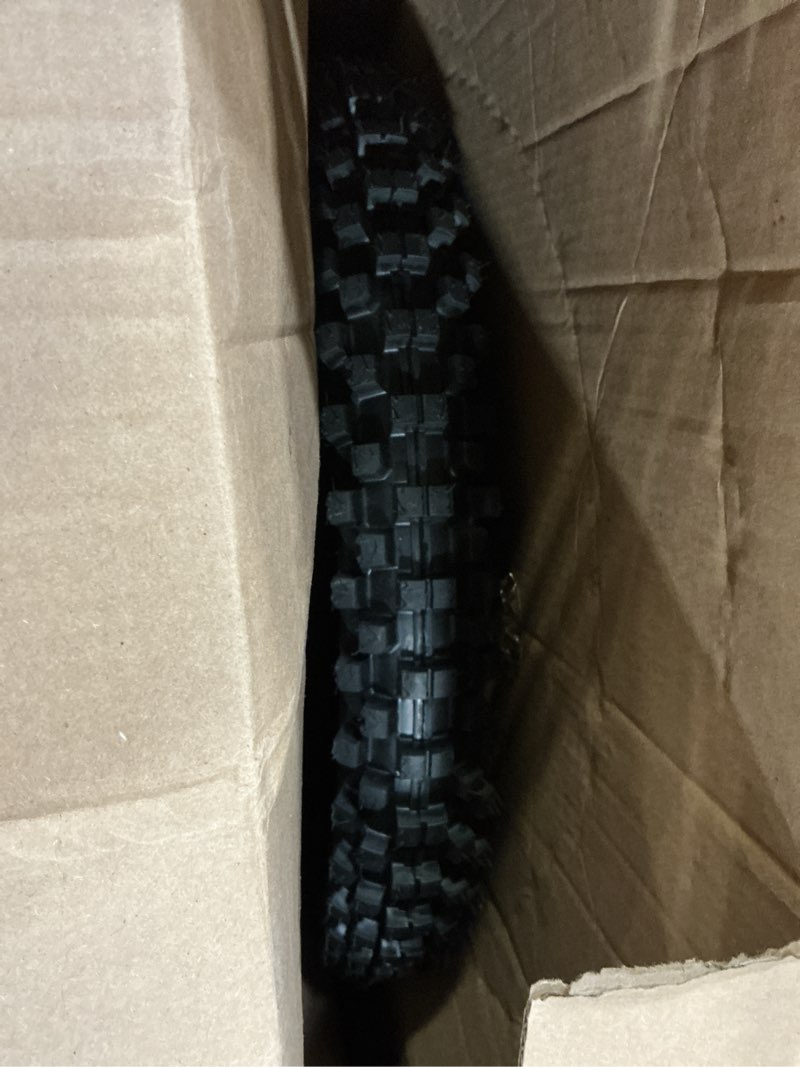 Condition photo showing Good Condition for front 70/100-17 2.75-17 tire and inner tube for klx125 klx140 kx85 ttr125 yz80 yz85 rm80 cr80 ct90 drz125 taotao db17 apollo rfzx18 coolster dirt pit bike off road motocross heavy duty 70/100-17 tire