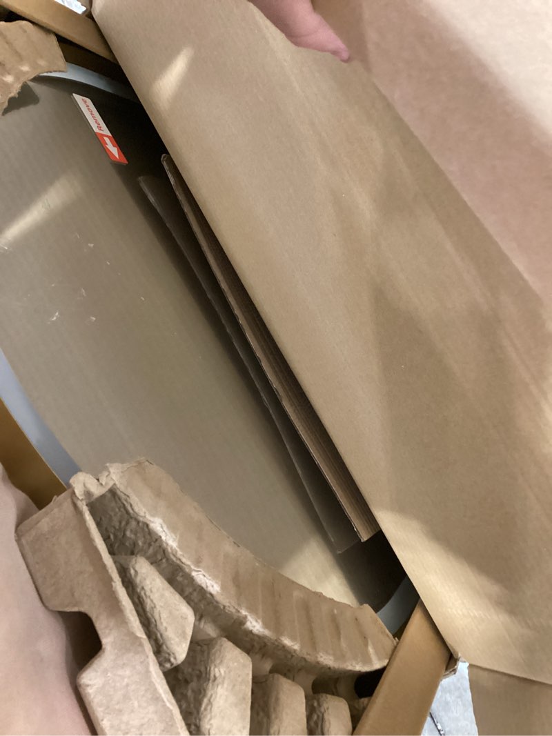 Condition photo showing Good Condition for S'bagno 24x36 Arched Gold LED Mirror for Bathroom with Frontlit & Backlit, LED Bathroom Mirror with Metal Frame, Anti-Fog, Stepless Dimmable, 3 Color Temperature Vanity Mirror Gold-arched 36"L x 24"W