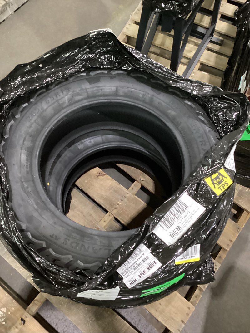 Condition photo showing As Is for Set of 2 (TWO) Mastertrack BADLANDS AT All Terrain 265/65R18 114H SUV Tires + 3-Year Road Hazard Warranty Included - 265/65R18(Tire Only)-UTQG 620AB