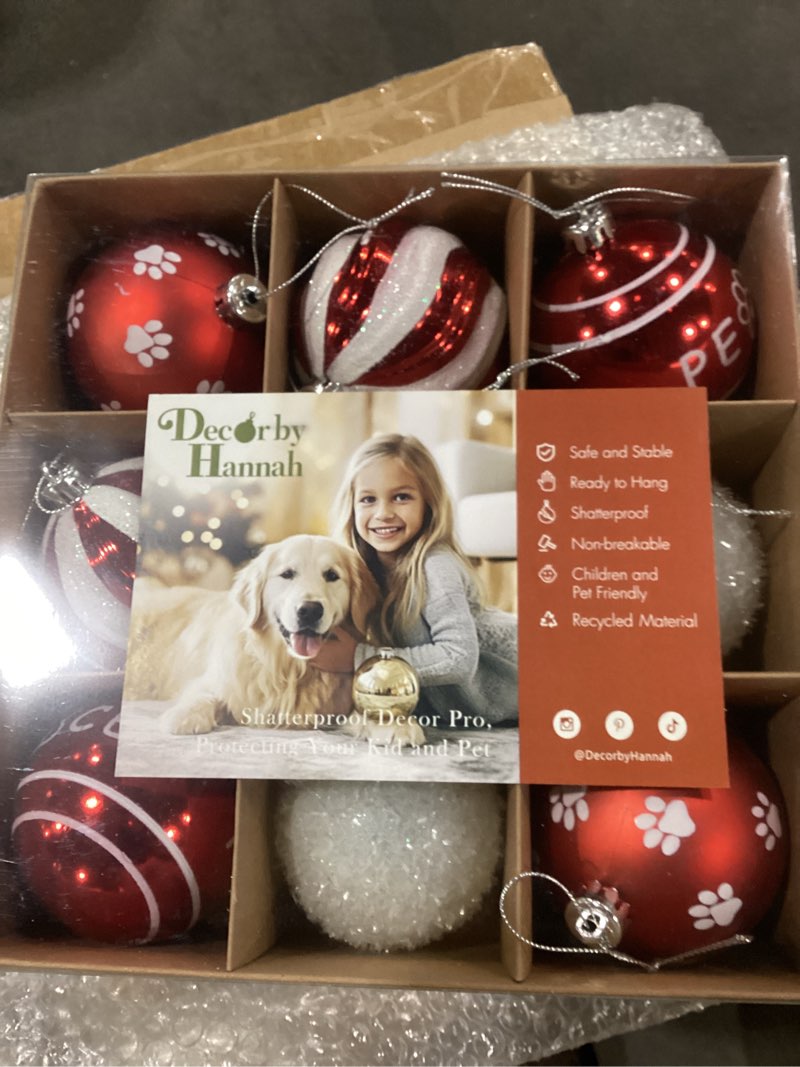 Kaimani 9ct 80mm Large Shatterproof Scandinavian Christmas Ornaments Color: Pink