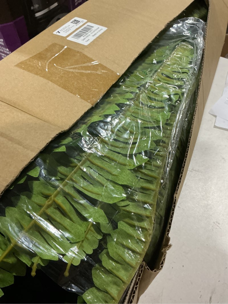 Condition photo showing Good Condition for dkaltm artificial boston fern bush- set of 2 large artificial ferns for outdoors, 45inch large faux ferns, suitable for office & living room decor, 55branches for each bouquet