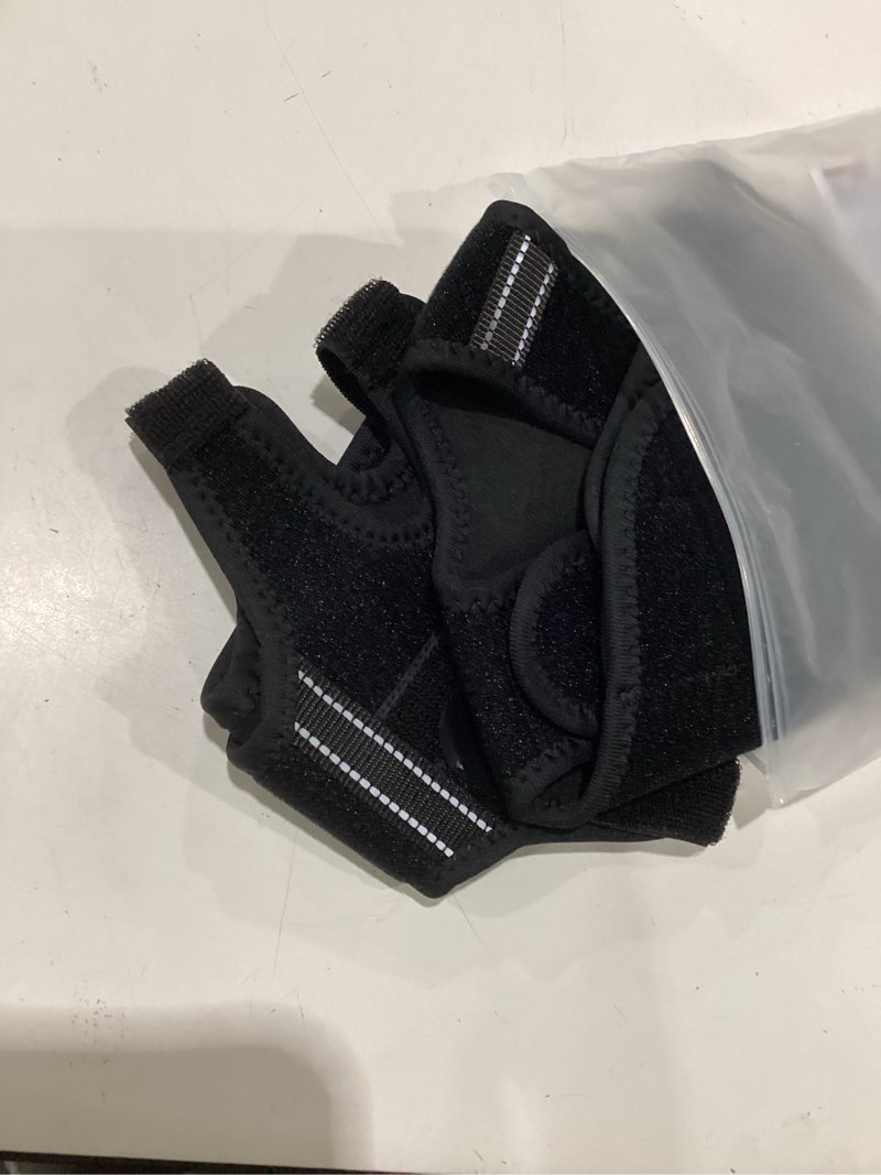 Condition photo showing As Is for dog rear knee brace, hind leg support for canine acl injury recovery, prevention from injury, adjustable, easy to use and joint stability (black) (m) medium (m)