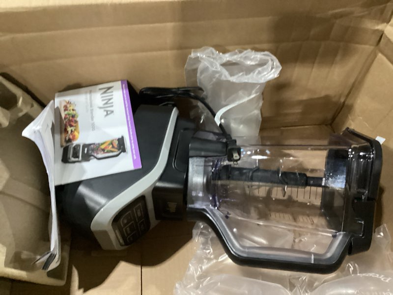 Condition photo showing As Is for Not tested ***Ninja BL610 Professional 72 Oz Countertop 1000-Watt Base and Total Crushing Technology for-Smoothies, Ice and Frozen Fruit, Black, Blender + Pitcher