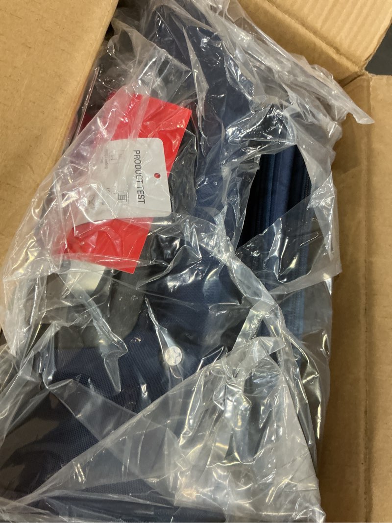 Condition photo showing Good Condition for Hanke Underseat Carry On Luggage with Wheels, Lightweight Small Suitcase Airline Approved 16 Inch Softside Personal Item Travel Bag for Women Men, Compact Under Seat Luggage with Spinner Wheels.(Blue) 16-Inch Underseat Blue