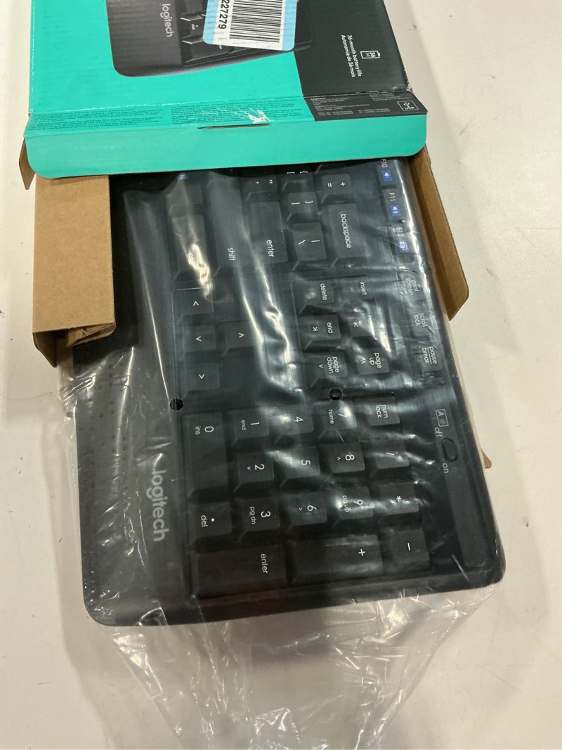 Condition photo showing Good Condition for Logitech K345 Wireless Keyboard - Full-Sized Keyboard with Palm Rest, 2.4 GHz Wireless USB Receiver - for PC, Laptop Keyboard 1 Pack