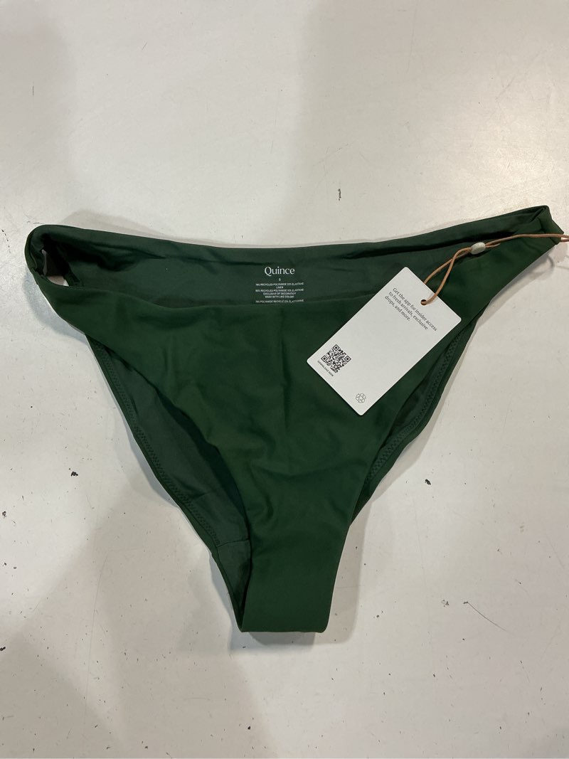 Condition photo showing New/Like New for italian low-rise bikini bottom, s, palm