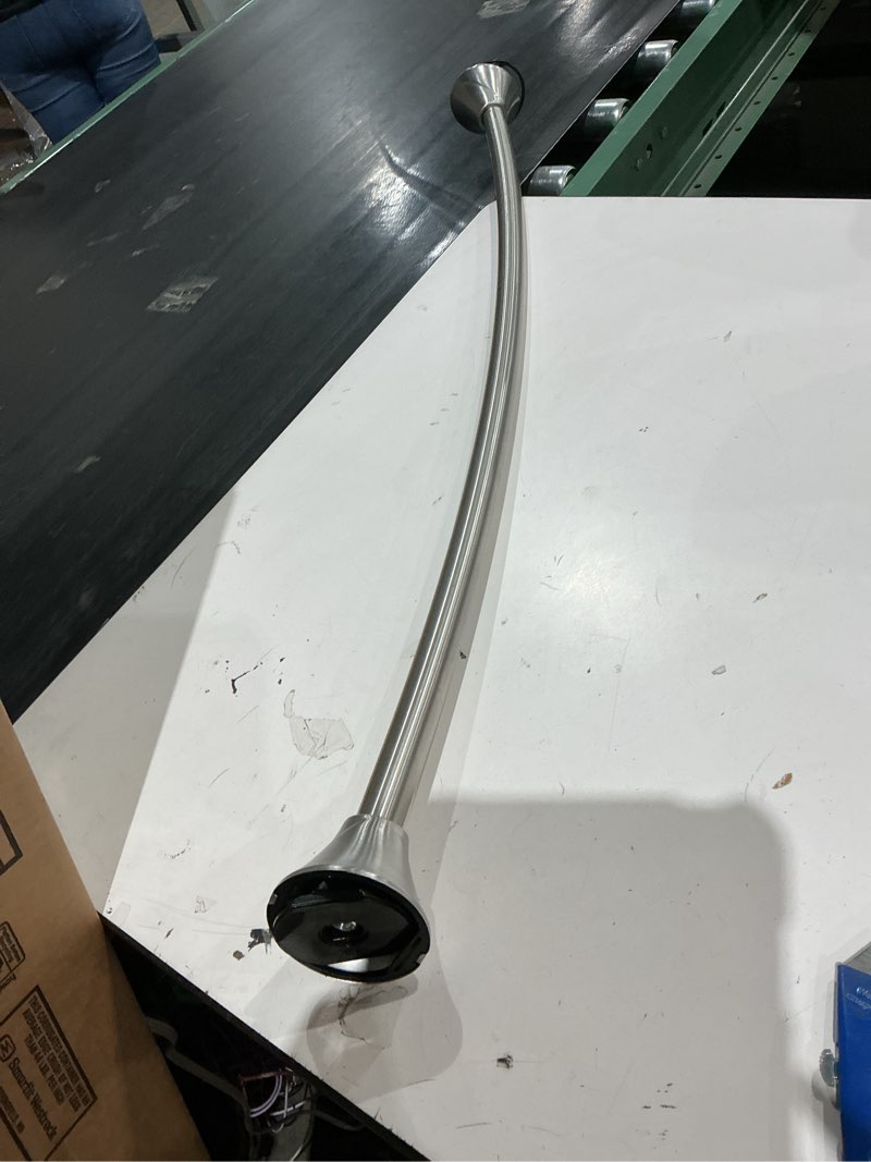 Condition photo showing As Is for utopia alley rustproof wall mounted curved shower rod, aluminum